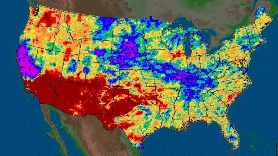 US map climate weather