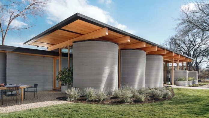 house zero 3d-printed home by icon in austin texas