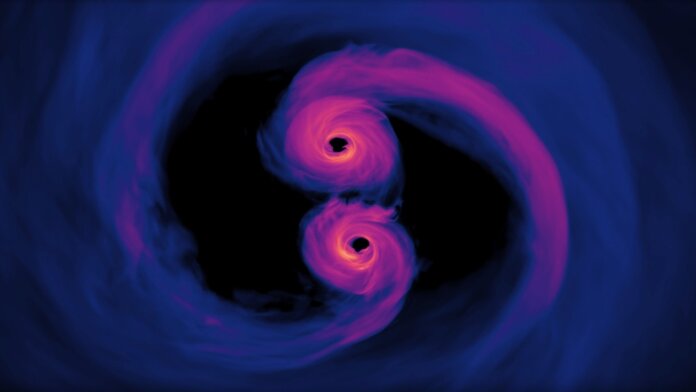 ligo gravitational waves black holes merging sim nasa