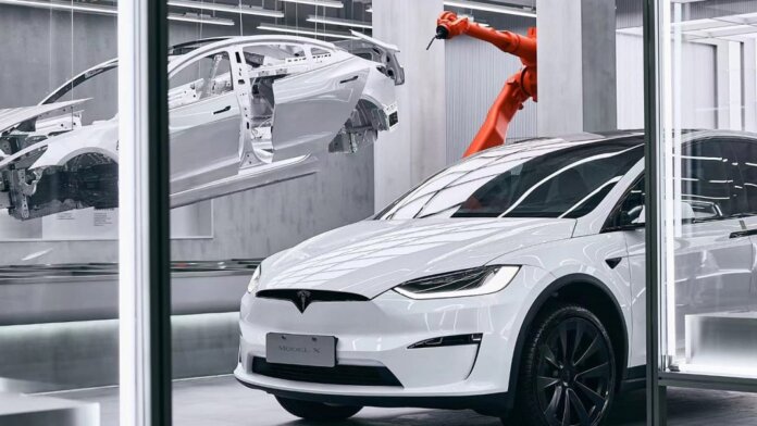 Tesla electric car Giga Lab