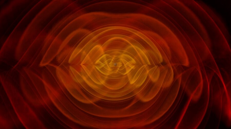 gravitation wave background black holes merging nasa