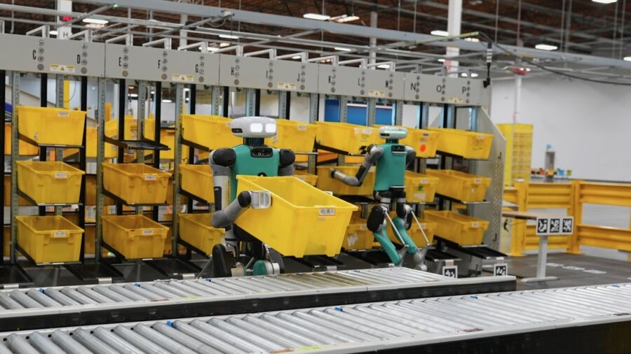 amazon investment in warehouse logistics automation, ai, and robotics