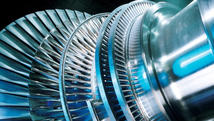 Steam turbines convert heat to electricity